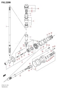 DF300 From 30002F-010001 (E01 E40)  2010 drawing TRANSMISSION (DF300Z)