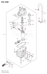 09003F-510001 (2005) 90hp E01 E40-Gen. Export 1 - Costa Rica (DF90A  DF90ATH) DF90A drawing FUEL VAPOR SEPARATOR (DF80A:E01)