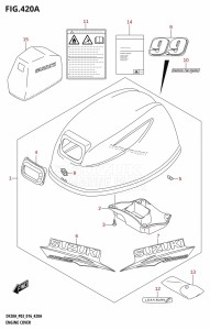 DF9.9B From 00995F-610001 (P03)  2016 drawing ENGINE COVER (DF9.9B:P03)