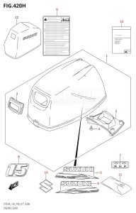 DT9.9A From 00996 -710001 (P36-)  2017 drawing ENGINE COVER (DT15A:P81)