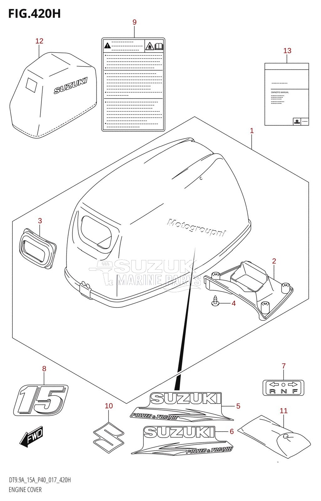 ENGINE COVER (DT15A:P81)