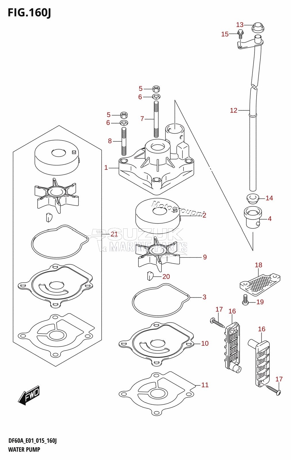 WATER PUMP (DF60AQH:E01)