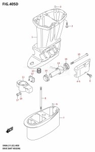 DF40A From 04004F-040001 (E01 E03 E11 E34, USA)  2020 drawing DRIVE SHAFT HOUSING (DF60A:(E01,E11))