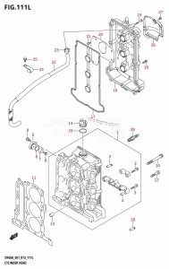 DF50A From 05003F-310001 (E01)  2013 drawing CYLINDER HEAD (DF60ATH:E01)