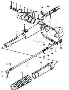 DT25 From D-10001 ()  1983 drawing HANDLE (MODEL F)