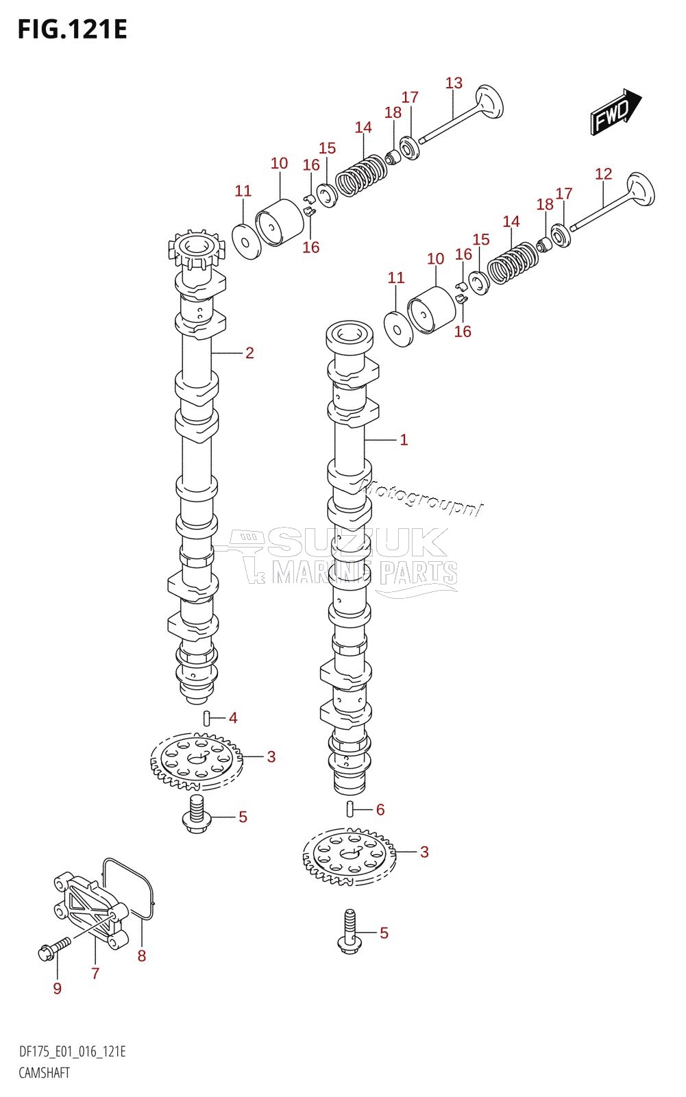 CAMSHAFT (DF150Z:E01)