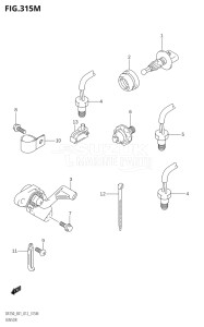 25003Z-210001 (2012) 250hp E01 E40-Gen. Export 1 - Costa Rica (DF250Z) DF250Z drawing SENSOR (DF250Z:E40)