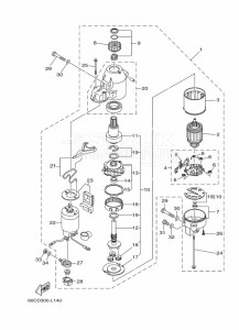 F100BETX drawing STARTER-MOTOR