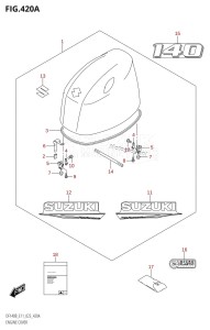 DF140BZ From 14005Z-340001 (E11 E40)  2023 drawing ENGINE COVER (DF140BT,DF140BZ)