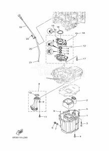 F225XA drawing VENTILATEUR-DHUILE