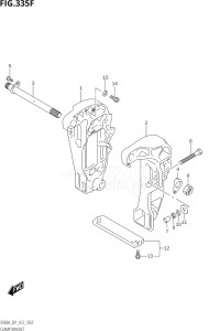 04003F-210001 (2012) 40hp E01-Gen. Export 1 (DF40AQH  DF40AT) DF40A drawing CLAMP BRACKET (DF60A:E01)