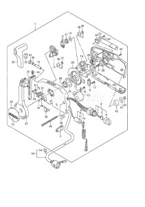 Outboard DF 20A drawing Remote Control