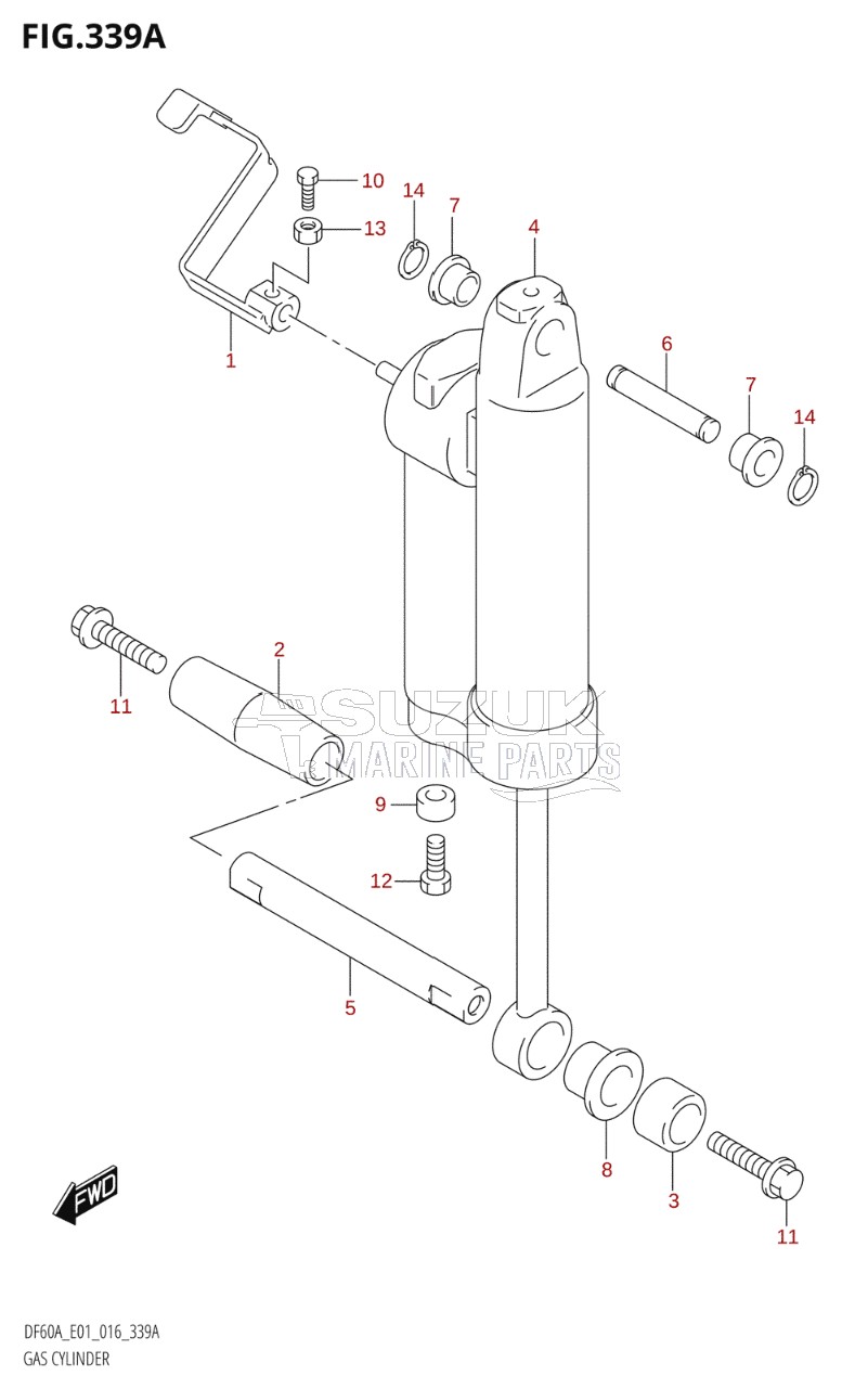 GAS CYLINDER (DF40AQH:E01)