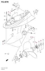 DF70 From 07001F-371001 (E01 E40)  2003 drawing GEAR CASE (K1,K2,K3,K4,K5,K6,K7,K8,K9)