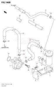 DF115T From 11502F-210001 (E01 E40)  2012 drawing FUEL PUMP (DF100T:E40)