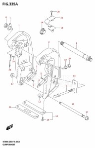 DF250AP From 25003P-910001 (E03)  2019 drawing CLAMP BRACKET (X-TRANSOM,XX-TRANSOM)