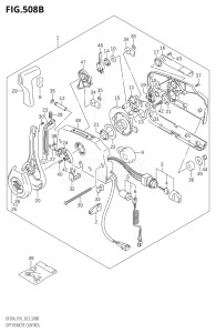 02002F-340001 (2023) 20hp E01 E40-Gen. Export 1 - Costa Rica (DF20A  DF20AR  DF20AT  DF20ATH) DF20A drawing OPT:REMOTE CONTROL (SEE NOTE)