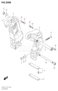 DF140A From 14003F-810001 (E11 E40)  2018 drawing CLAMP BRACKET (DF115AT:E11)