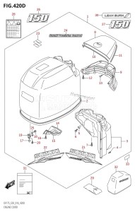 DF175T From 17502F-610001 (E03)  2016 drawing ENGINE COVER (DF150TG:E03)