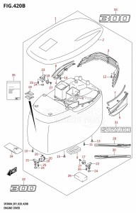 DF250A From 25003P-040001 (E01)  2020 drawing ENGINE COVER (DF300A:E40)