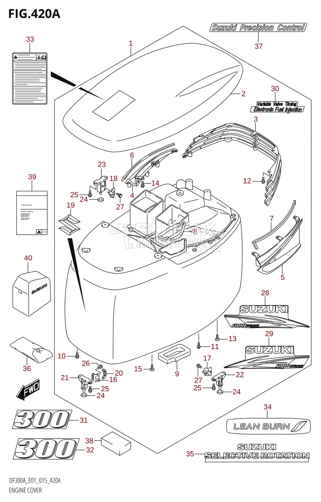 ENGINE COVER (DF300A:E01)