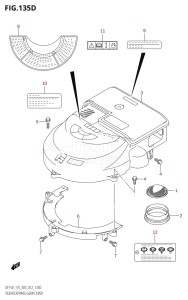 DF175Z From 17502Z-210001 (E03)  2012 drawing SILENCER /​ RING GEAR COVER (DF175Z:E03)