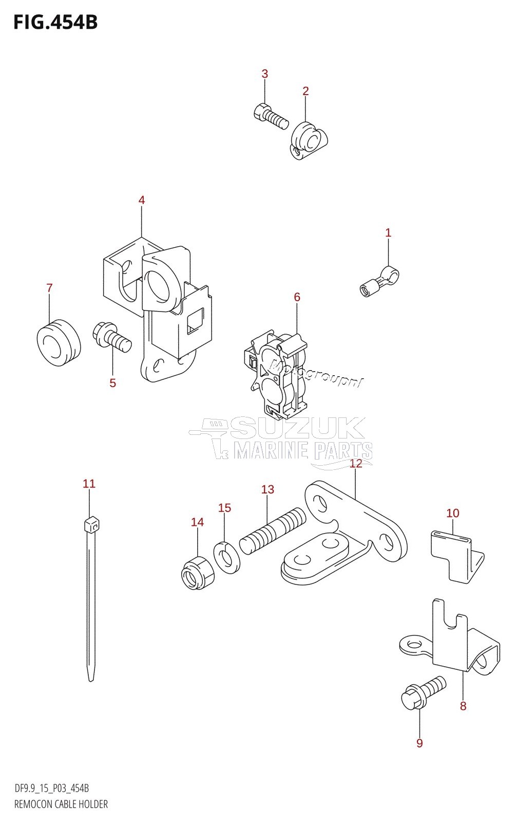 REMOCON CABLE HOLDER (DF9.9T)