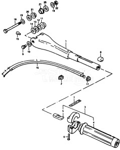 DT14 From C-10001 ()  1982 drawing HANDLE (MODEL C, D)