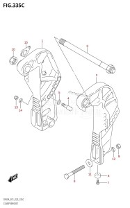 DF40A From 04004F-040001 (E34-Italy)  2020 drawing CLAMP BRACKET (DF40ATH,DF50ATH)