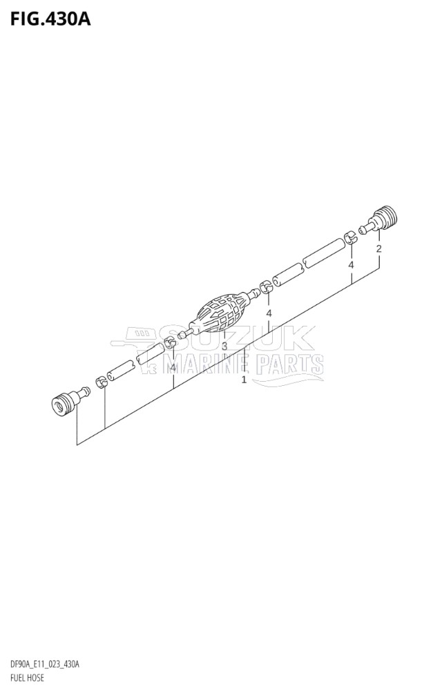 FUEL HOSE (DF75A:W / FUEL HOSE)