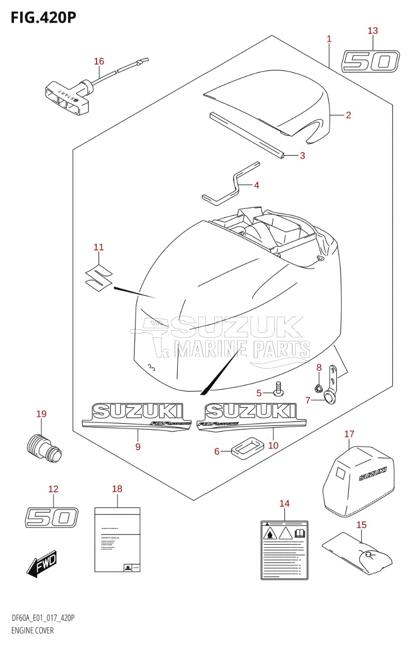 ENGINE COVER (DF50AVTH:E01)