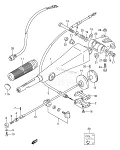 DT75TC From 07501-581001 ()  1995 drawing HANDLE (DT75WHQ,DT75MQ,DT85MQ,DT85QH)