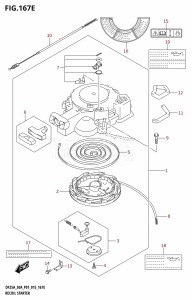 DF25A From 02504F-510001 (P01)  2015 drawing RECOIL STARTER (DF30A:P40)