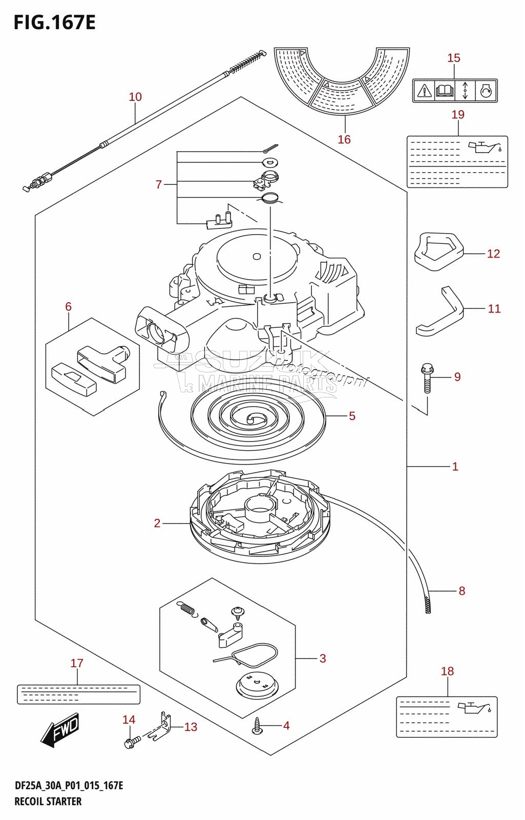 RECOIL STARTER (DF30A:P40)