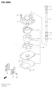 DF90A From 09003F-310001 (E01 E40)  2013 drawing WATER PUMP (DF90A:E40)