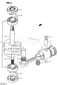 DT2 From 0201-300001 ()  1978 drawing CRANKSHAFT