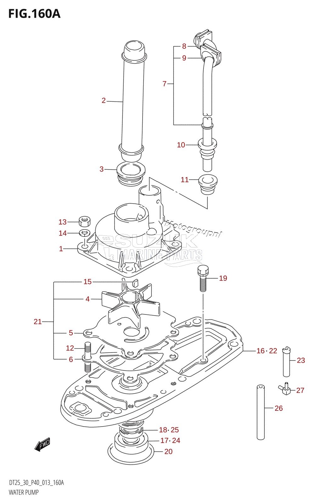 WATER PUMP (DT25K:P36)