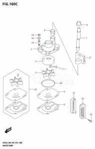 DF25A From 02504F-510001 (P01)  2015 drawing WATER PUMP (DF25AT:P01)