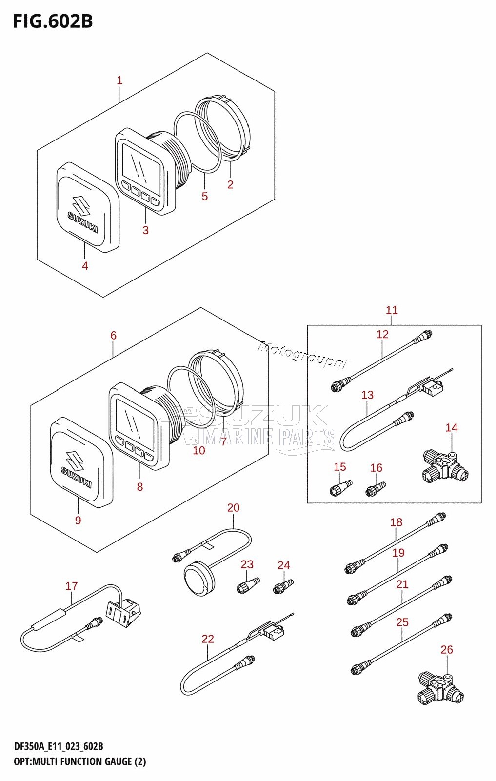 OPT:MULTI FUNCTION GAUGE (2) (022,023)