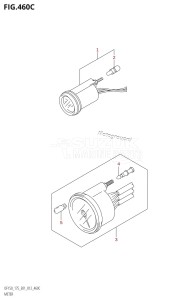 DF150Z From 15002Z-210001 (E01 E40)  2012 drawing METER (DF150Z:E01)