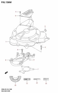 DF60A From 06003F-410001 (E01 E40)  2014 drawing RING GEAR COVER (DF60ATH:E40)