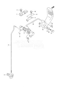 DF 25 V-Twin drawing Clutch Shaft Gas Assist Tilt