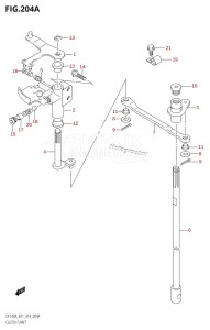 DF140AZ From 14003Z-410001 (E01)  2014 drawing CLUTCH SHAFT