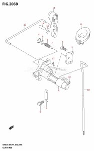 DF8A From 00801F-210001 (P03)  2012 drawing CLUTCH ROD (DF8AR:P01)