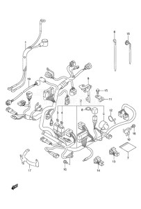 DF 20A drawing Harness Remote Control w/Power Tilt