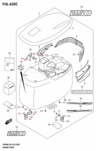 DF250AP From 25003P-910001 (E01 E40)  2019 drawing ENGINE COVER (DF250A:E01)