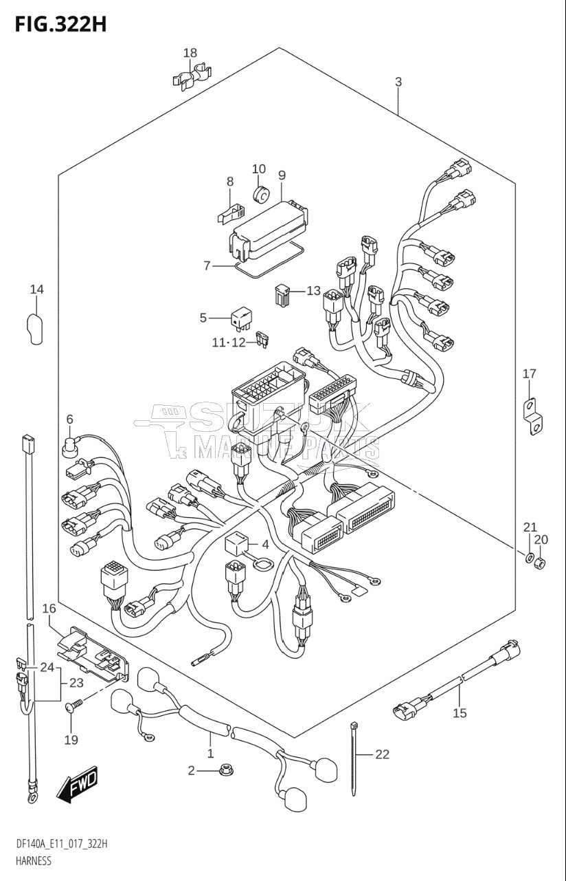 HARNESS (DF140AZ:E11)