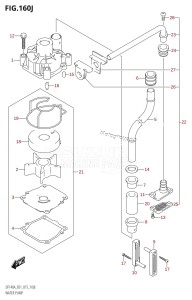 DF115A From 11503F-510001 (E01 E40)  2015 drawing WATER PUMP (DF140AZ:E40)