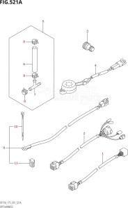 15002Z-010001 (2010) 150hp E01-Gen. Export 1 (DF150ZK10) DF150Z drawing OPT:HARNESS (K6,K7)