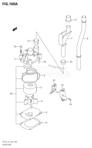 DF150 From 15001F-680001 (E03)  2006 drawing WATER PUMP